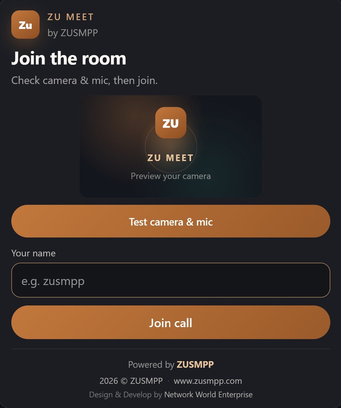 ZU Meet secure business collaboration platform